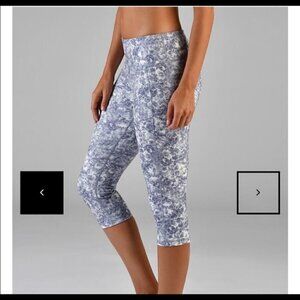 Glyder Amethyst Crop Purple Floral Leggings
